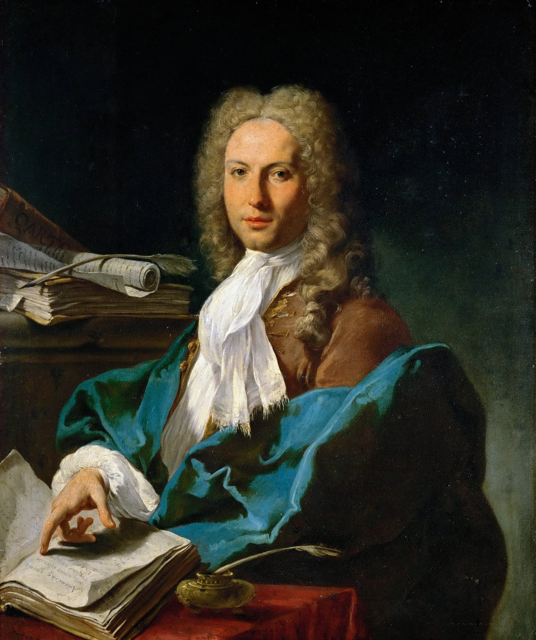 Rokoko: Portræt af en matematiker par Pittoni, Giovan Battista (1687-1767), ca. 1740. Olie på lærred, 93x81. Kunsthistorisk museum, Vienne af Giovanni Battista Pittoni