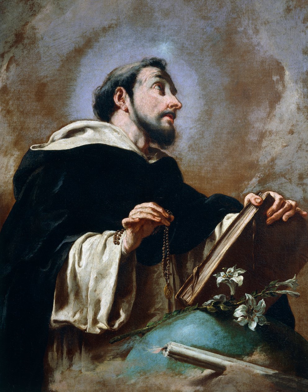 St Dominic, af Giovanni Battista Pittoni Younger (1687-1767) af Giovanni Battista Pittoni