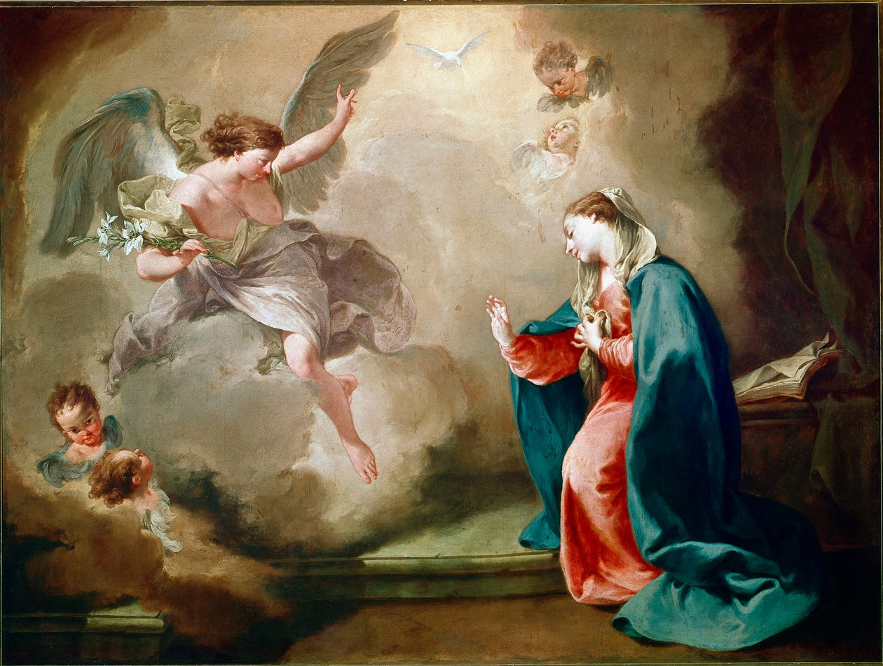 Bebudelsesmaleriet af Giambattista (Giovan Battista) (Giovanni Battista) Pittoni (1687-1767) af Giovanni Battista Pittoni