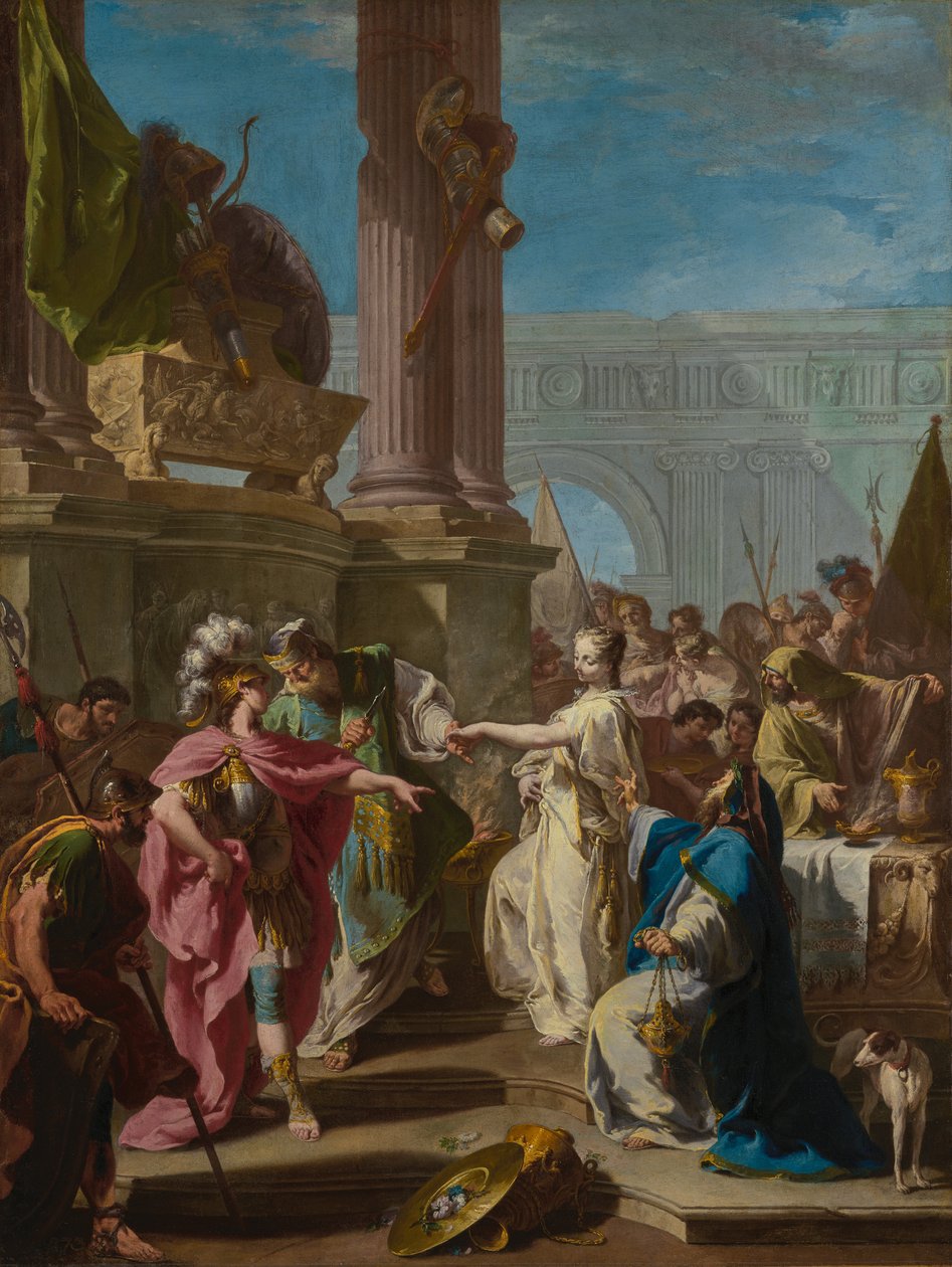 The Sacrifice of Polyxena, ca. 1733-34 (olie på lærred) af Giovanni Battista Pittoni
