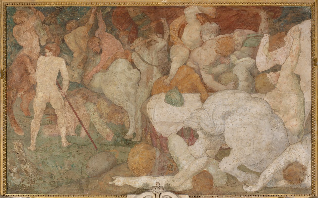 Kampen mellem kentaurerne og lapitherne af Giovanni Battista Rosso Fiorentino