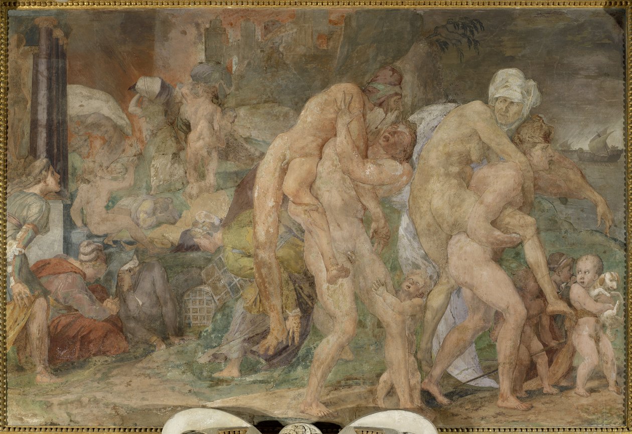 Tvillingerne fra Catania af Giovanni Battista Rosso Fiorentino