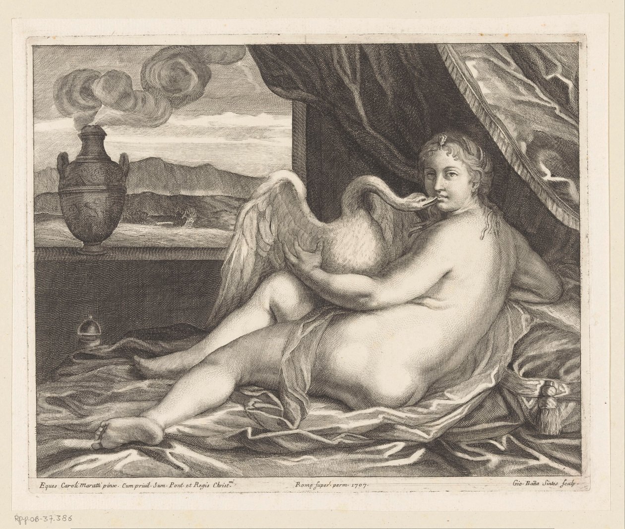 Leda og svanen af Giovanni Battista Sintes