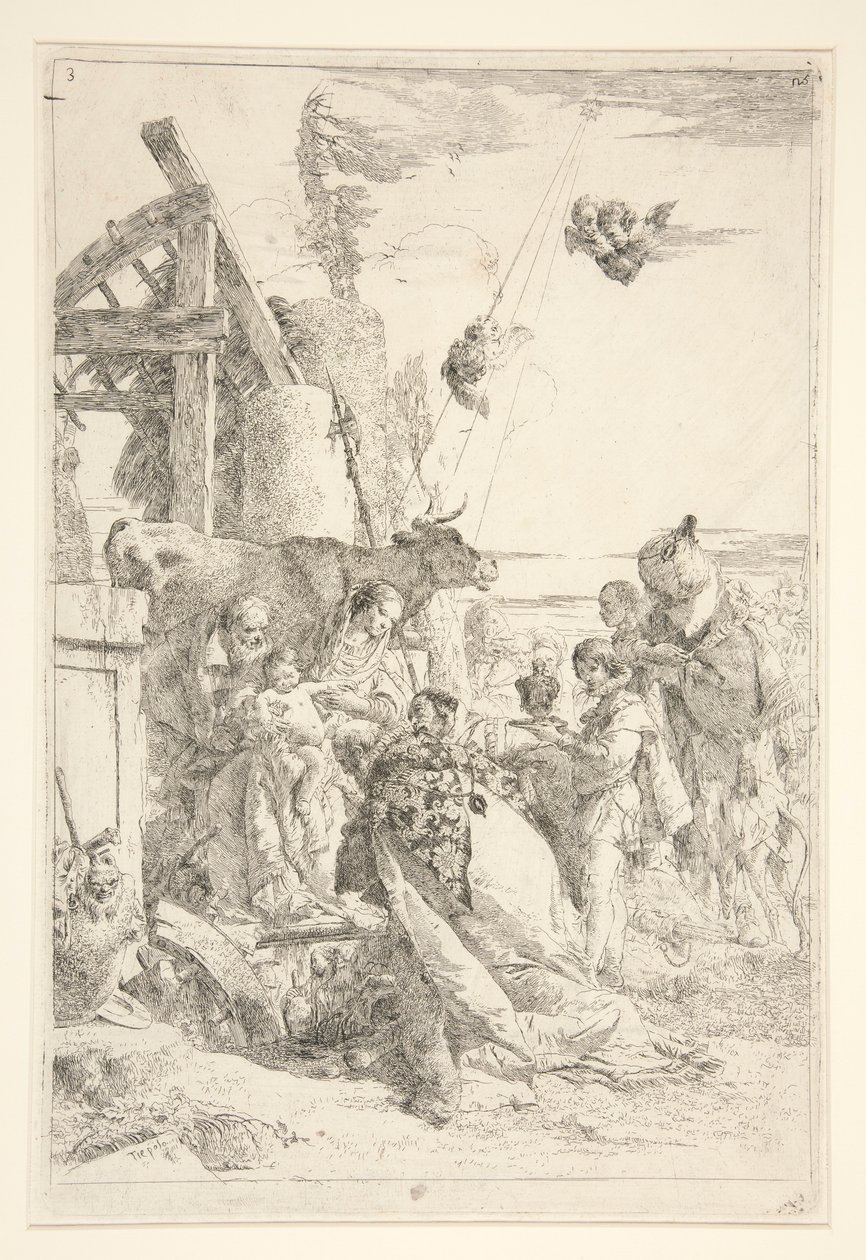 Tilbedelse af Magi af Giovanni Battista Tiepolo