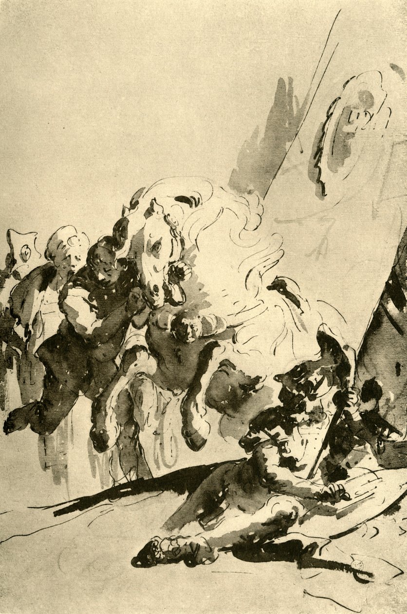Alexander og Bucephalus, midten af det 18. århundrede, 1928 af Giovanni Battista Tiepolo