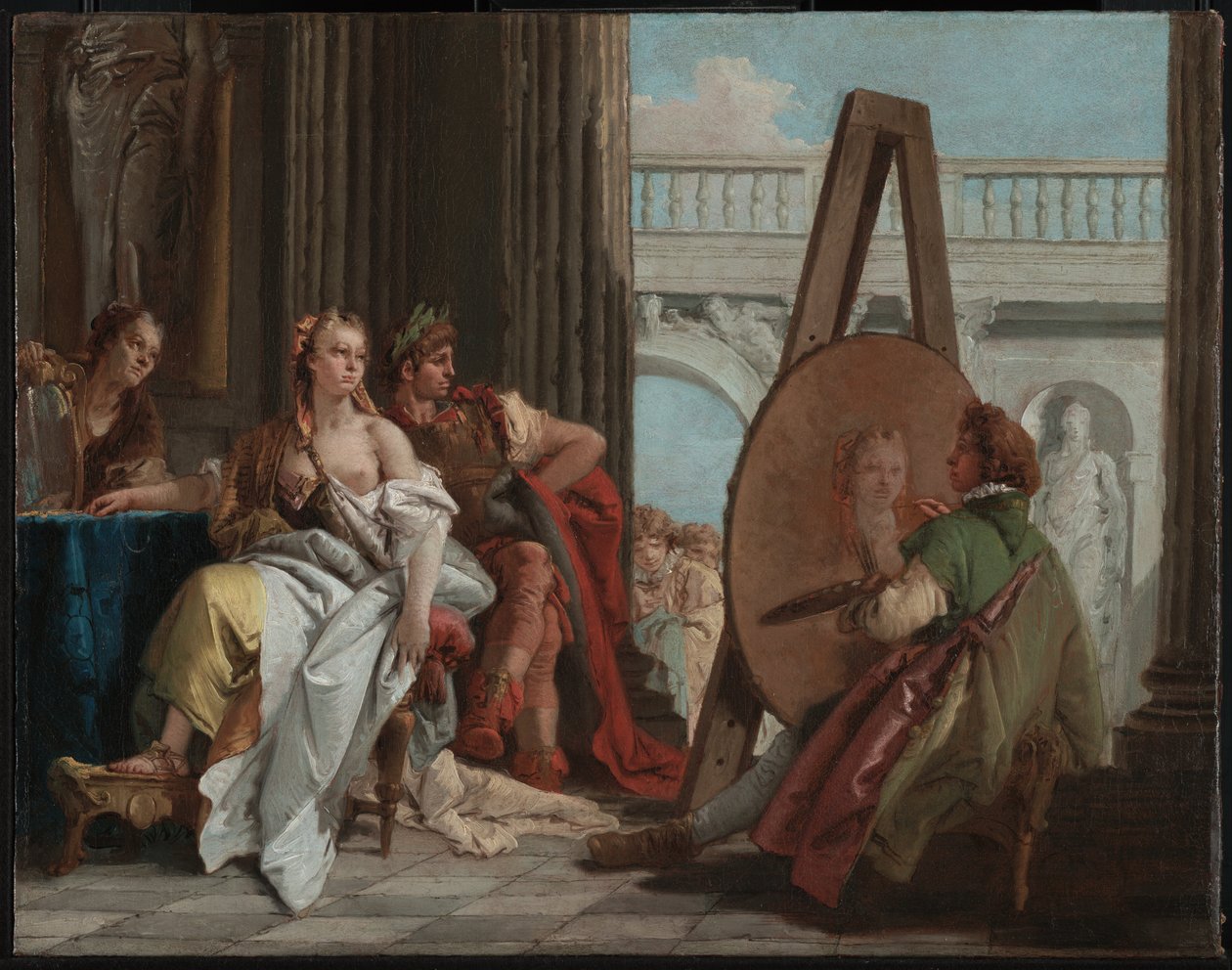 Alexander den Store og Campaspe i Apelles atelier af Giovanni Battista Tiepolo