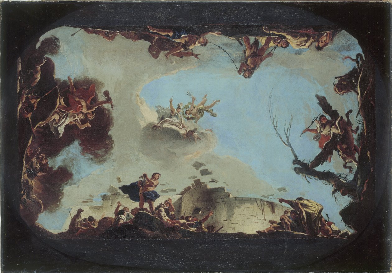 Allegori om veltalenhedens magt, ca. 1725 af Giovanni Battista Tiepolo