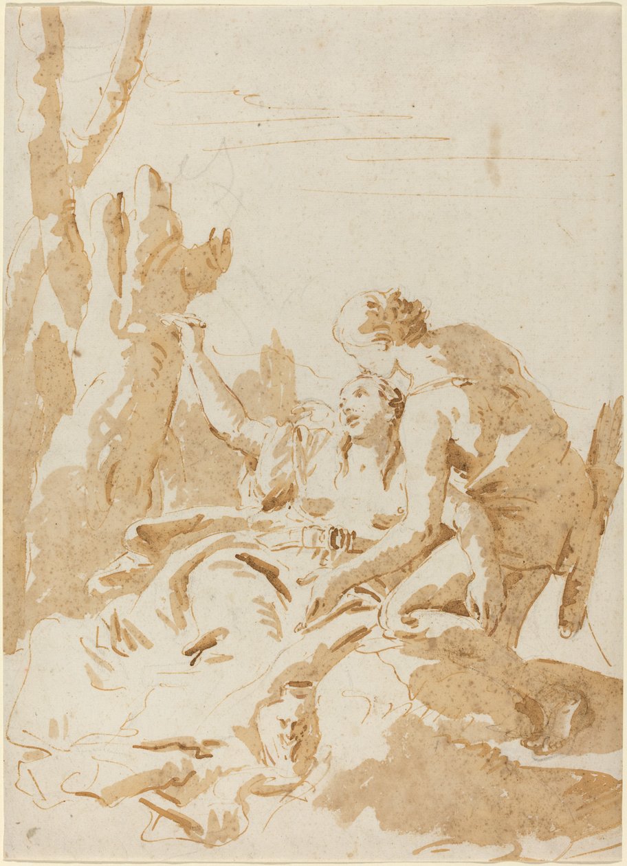 Angelica og Medoro af Giovanni Battista Tiepolo