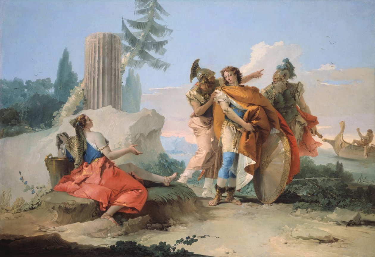 Armida forladt af Rinaldo af Giovanni Battista Tiepolo