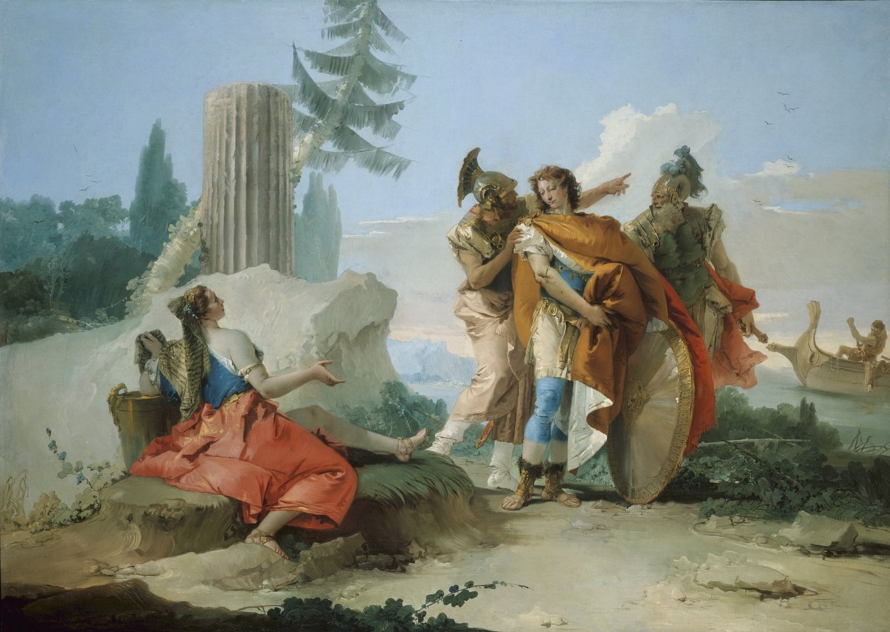 Armida forladt af Rinaldo, 1742-45 af Giovanni Battista Tiepolo