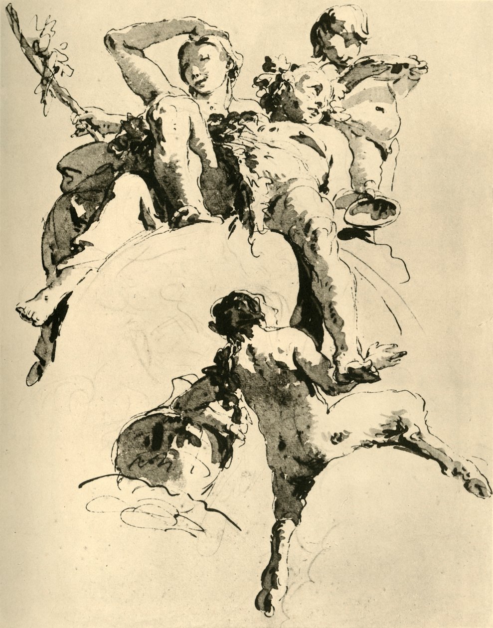 Bacchus og Ariadne, c1740, 1928 af Giovanni Battista Tiepolo