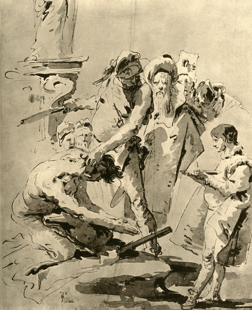 Halshugning af en helgen, midten af det 18. århundrede, 1928 af Giovanni Battista Tiepolo