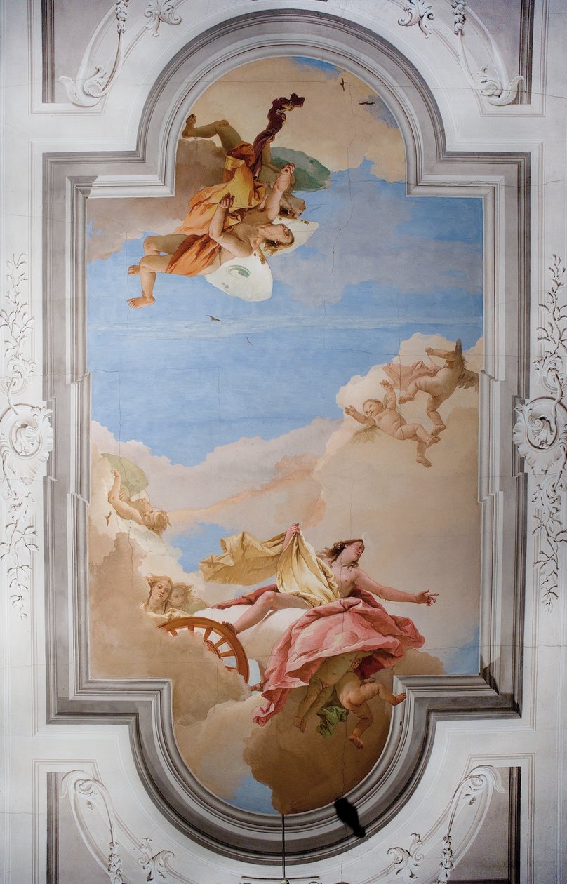 Loft over indgangshallen i Palazzina, 1757 af Giovanni Battista Tiepolo