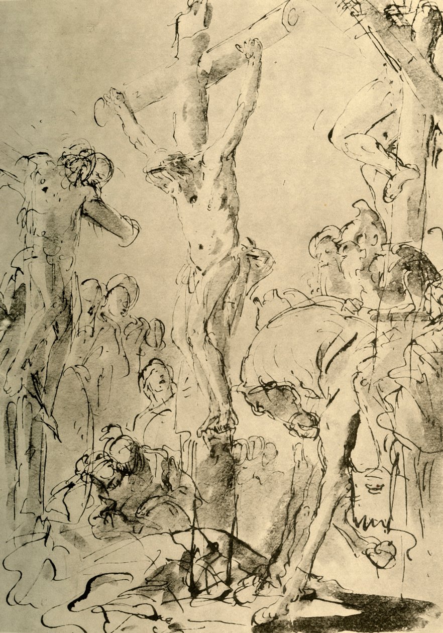Korsfæstelse, midten af det 18. århundrede, 1928 af Giovanni Battista Tiepolo