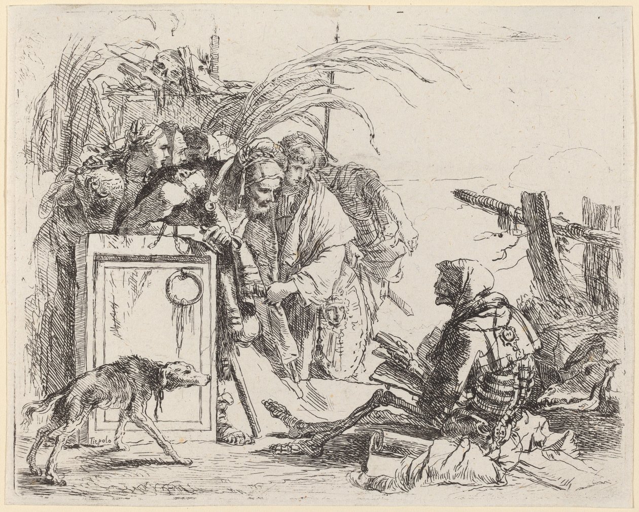 Dødsgivende publikum af Giovanni Battista Tiepolo