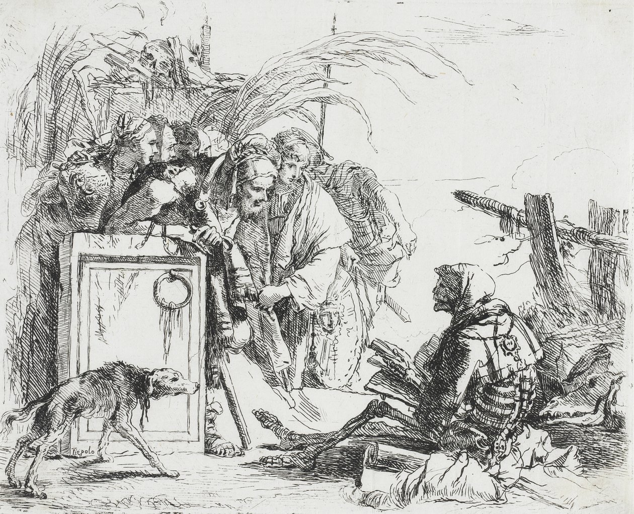 Døden holder audiens af Giovanni Battista Tiepolo