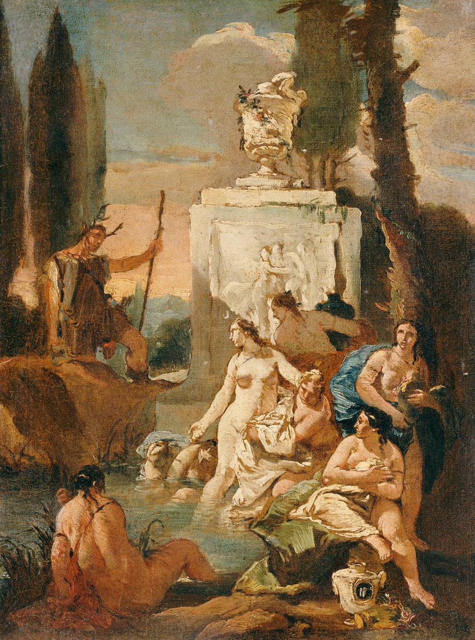 Diana og Acteon af Giovanni Battista Tiepolo