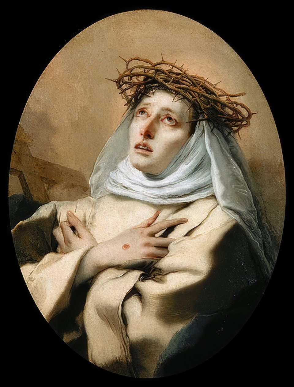 Den hellige Katarina af Siena. 1746 (?) af Giovanni Battista Tiepolo