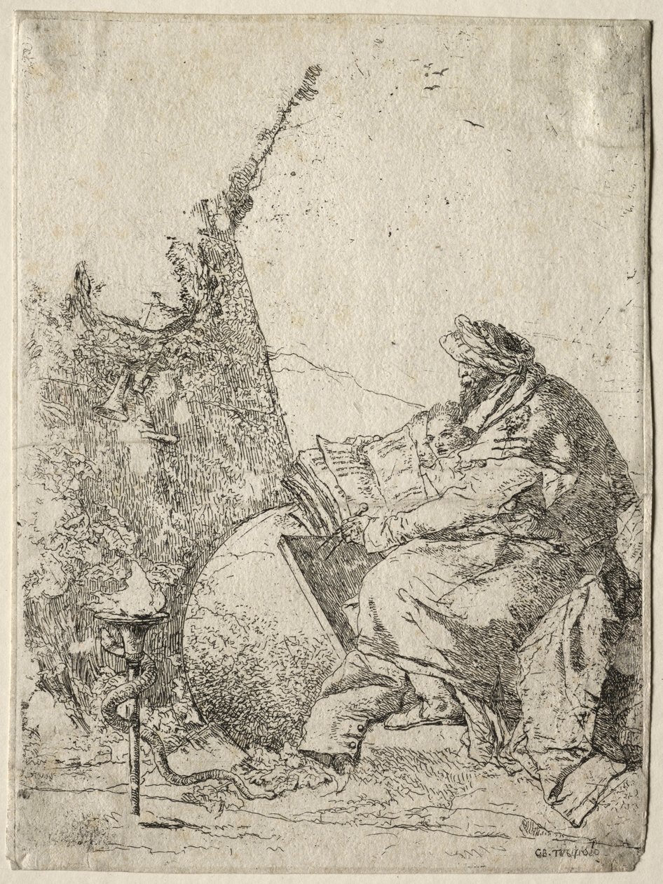 Fantasier: Filosoffen. af Giovanni Battista Tiepolo