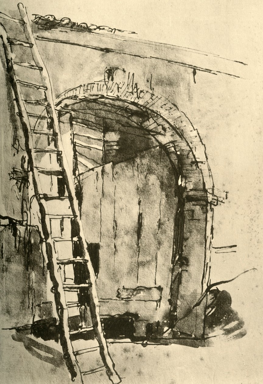 Gateway, midten af det 18. århundrede, 1928 af Giovanni Battista Tiepolo