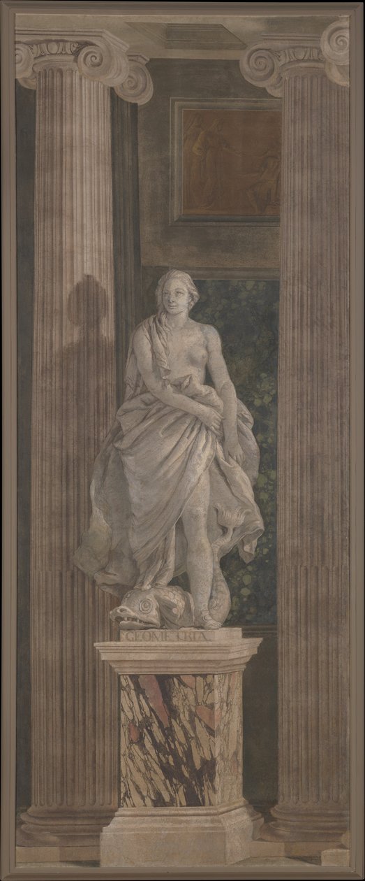 Geometri, 1760 (fresko overført til lærred) af Giovanni Battista Tiepolo