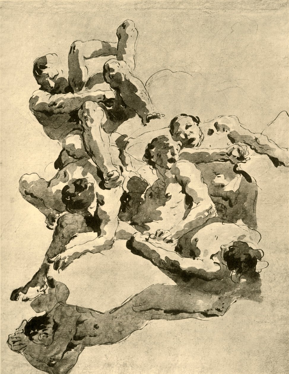 Kæmper, der kæmper, midten af det 18. århundrede, 1928 af Giovanni Battista Tiepolo