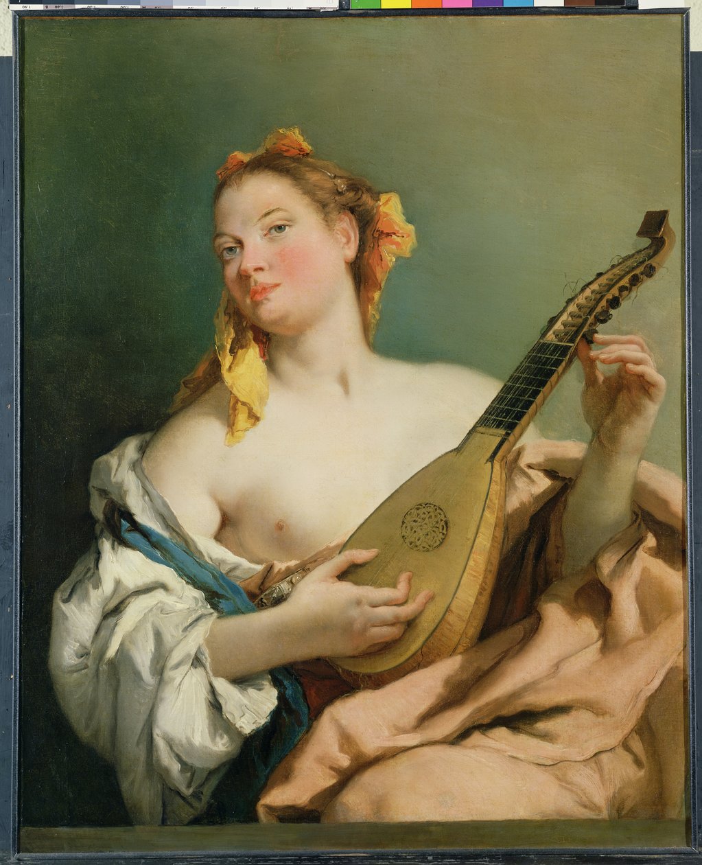 Pige med mandolin, 1755-60 af Giovanni Battista Tiepolo