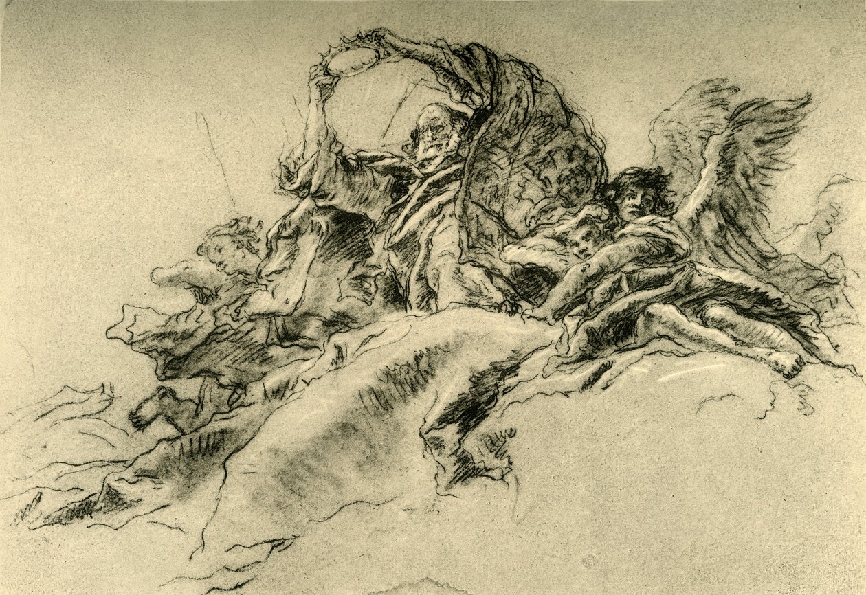 Gud Faderen og Englene, c1754, 1928 af Giovanni Battista Tiepolo