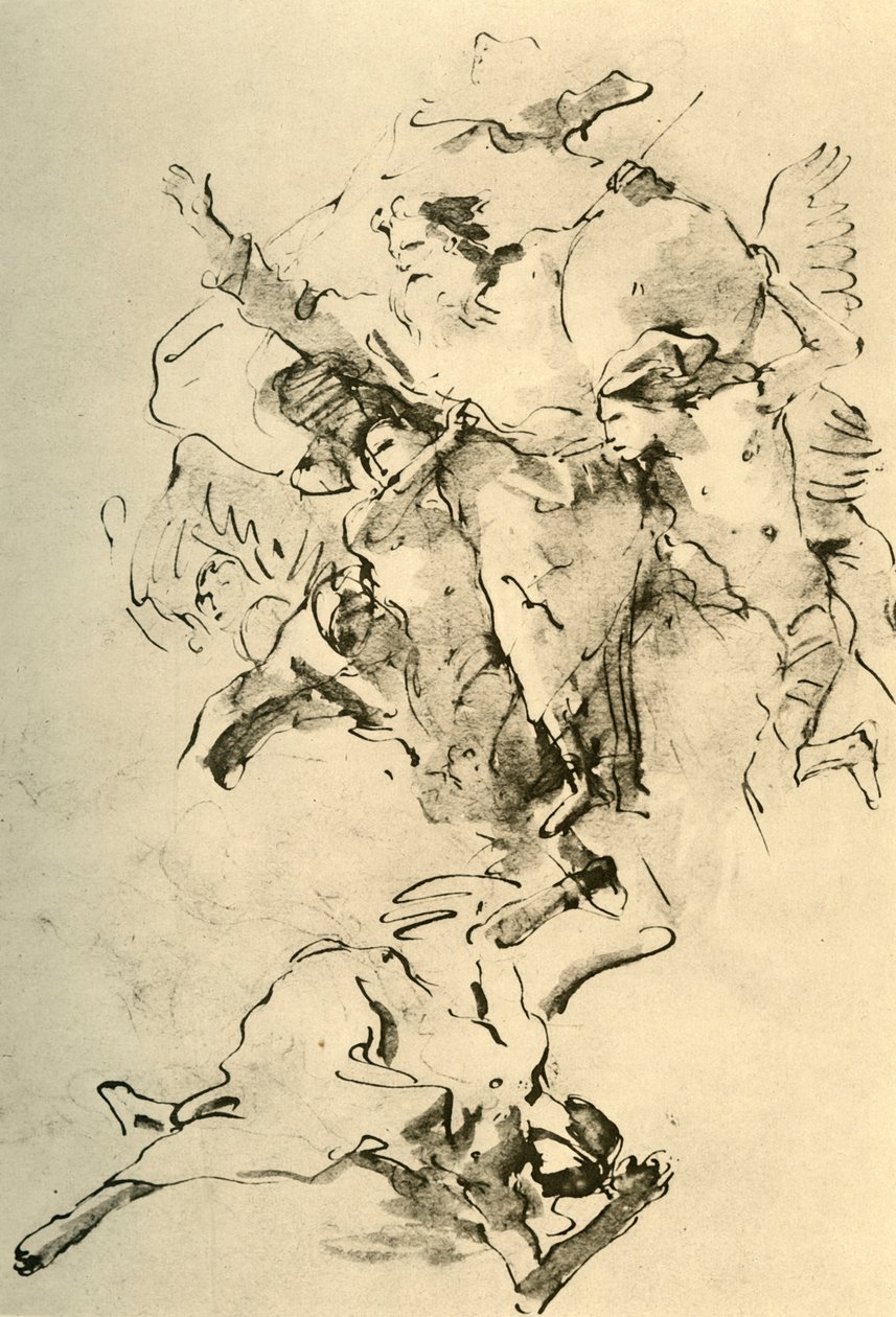 Gud Faderen omgivet af engle, 1758-1759, 1928 af Giovanni Battista Tiepolo