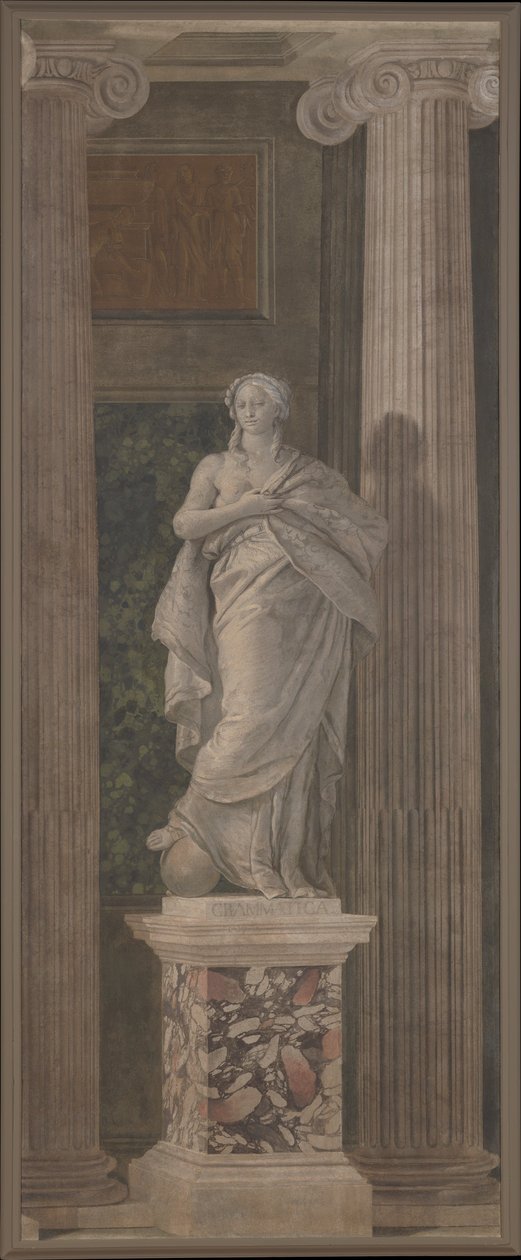 Grammatik, 1760 (fresko overført til lærred) af Giovanni Battista Tiepolo