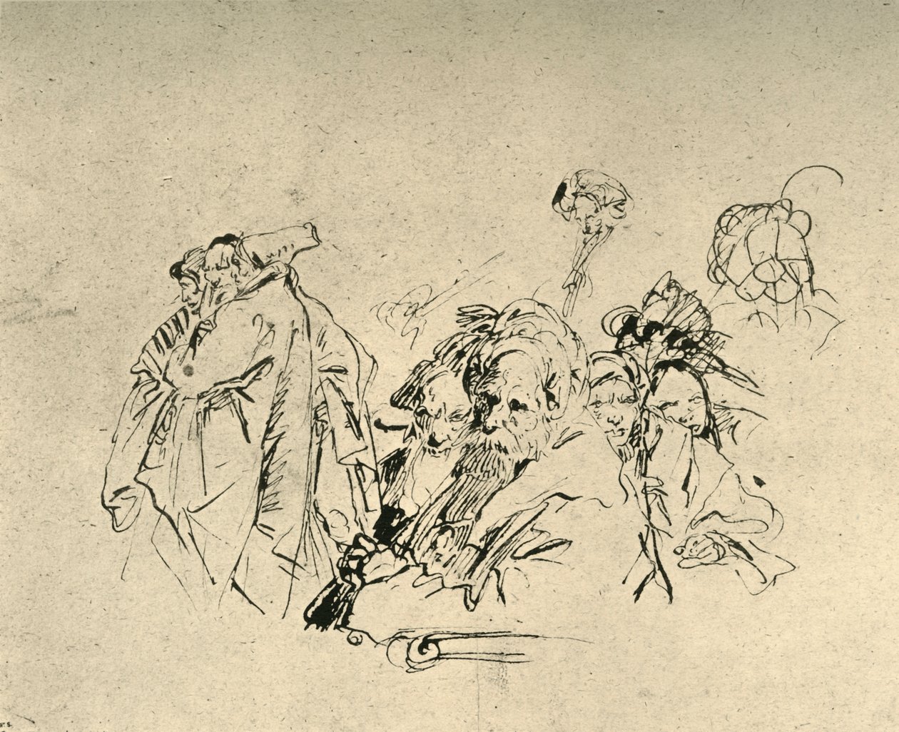 Gruppe af orientalere, midten af det 18. århundrede, 1928 af Giovanni Battista Tiepolo