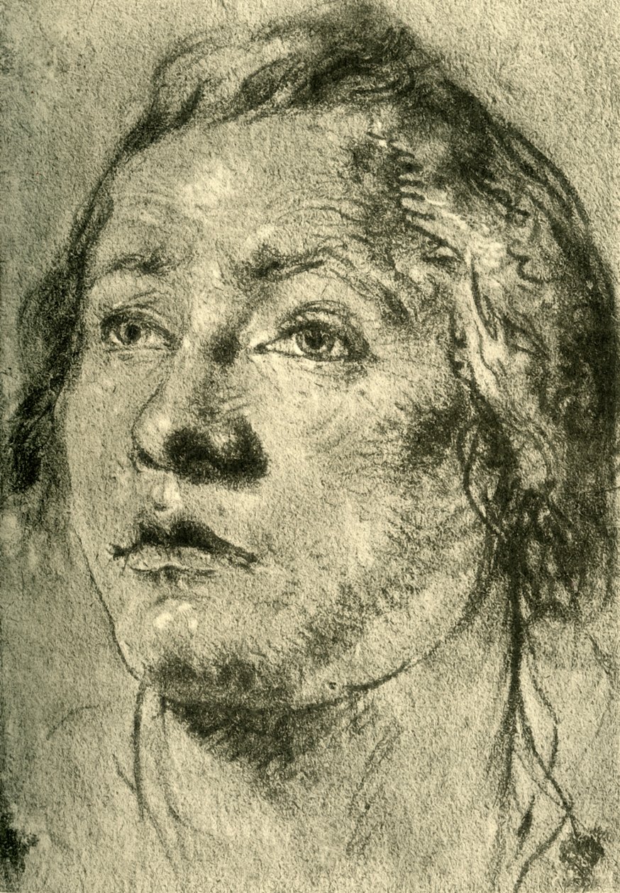 Head of a Young Man, midten af det 18. århundrede, 1928 af Giovanni Battista Tiepolo
