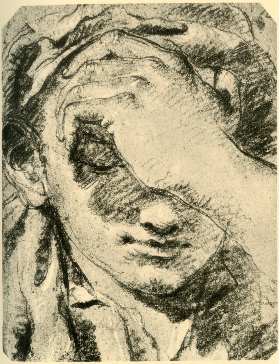 Head of a Young Woman, midten af det 18. århundrede, 1928 af Giovanni Battista Tiepolo
