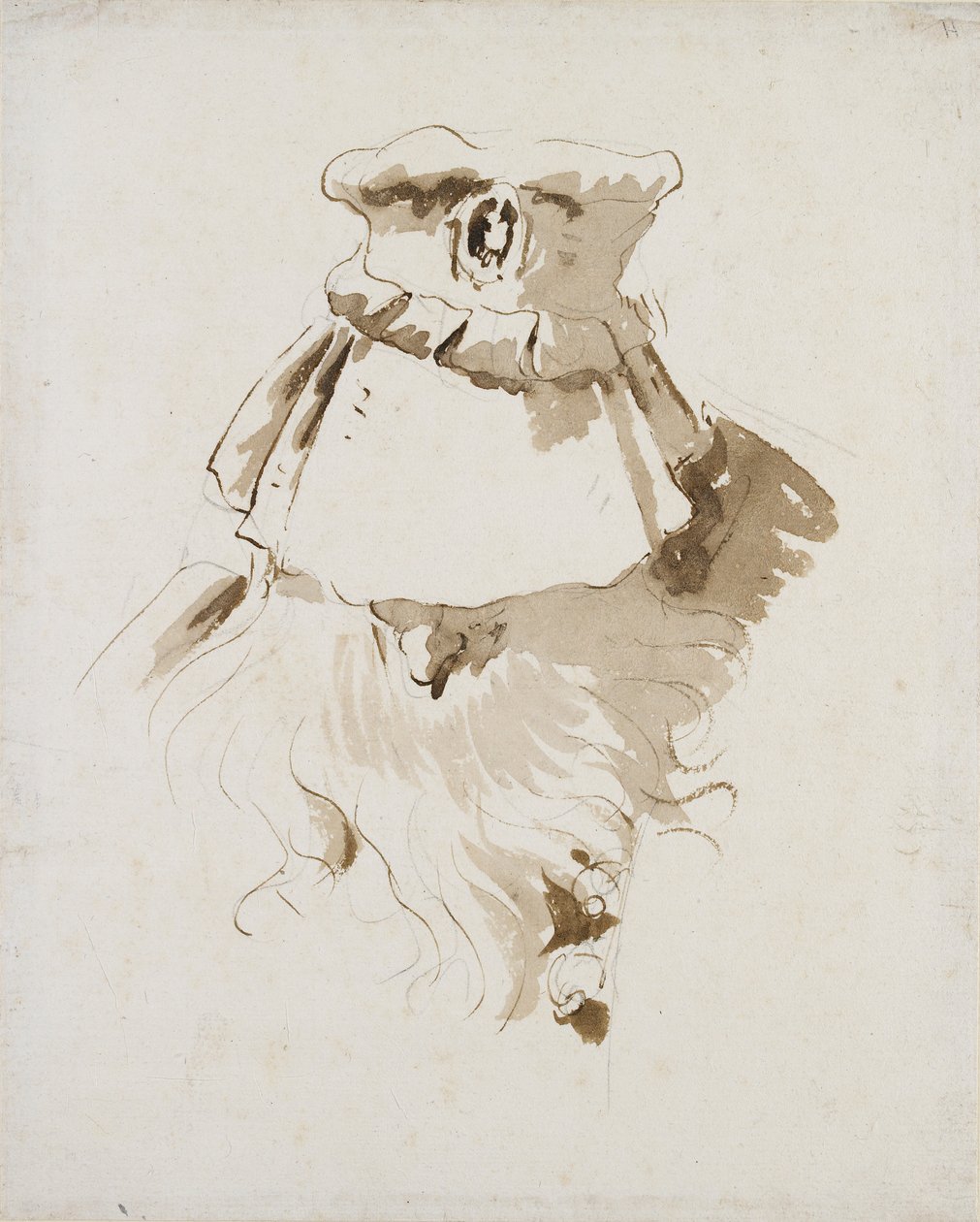 Hoved af en skægget mand, midten af 1700-tallet af Giovanni Battista Tiepolo