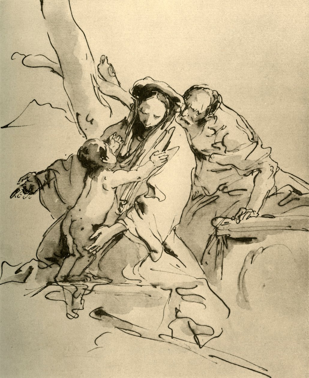 Hellige Familie, midten af det 18. århundrede, 1928 af Giovanni Battista Tiepolo