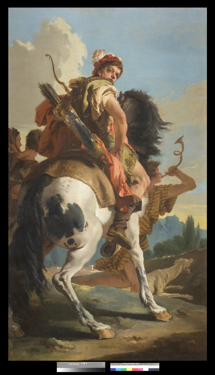 Jæger til Hest, 1718-30 af Giovanni Battista Tiepolo
