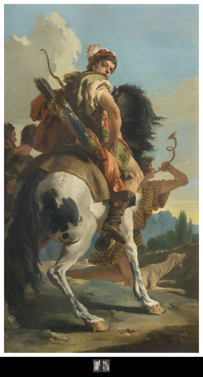 Jæger til Hest, 1718-30 af Giovanni Battista Tiepolo