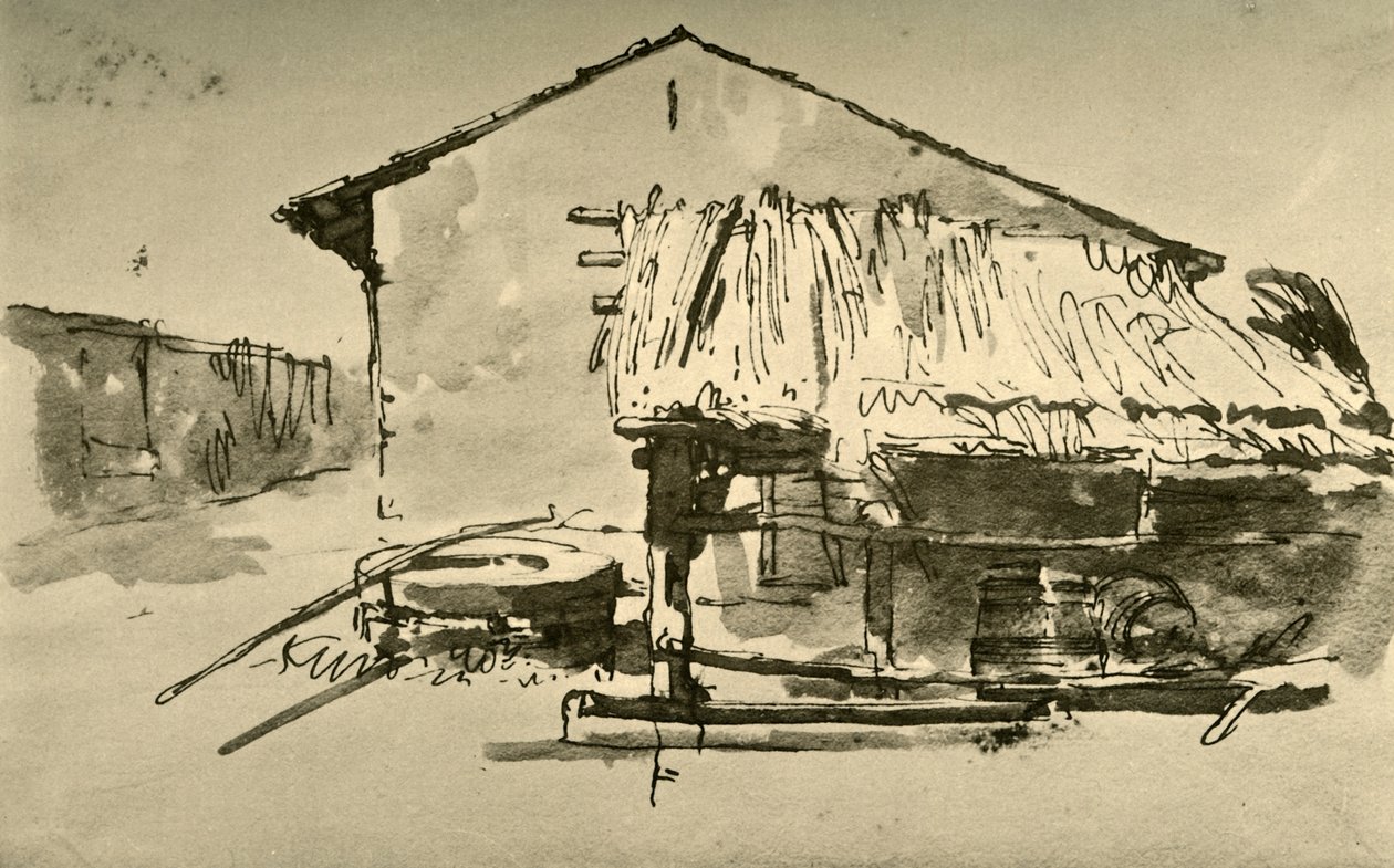 Interiør til en bondegård, midten af det 18. århundrede, 1928 af Giovanni Battista Tiepolo