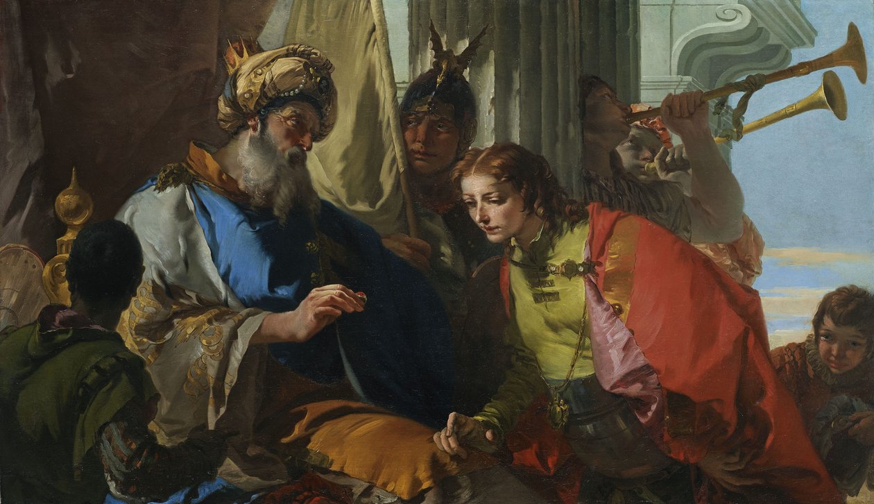 Josef modtager Faraos ring af Giovanni Battista Tiepolo