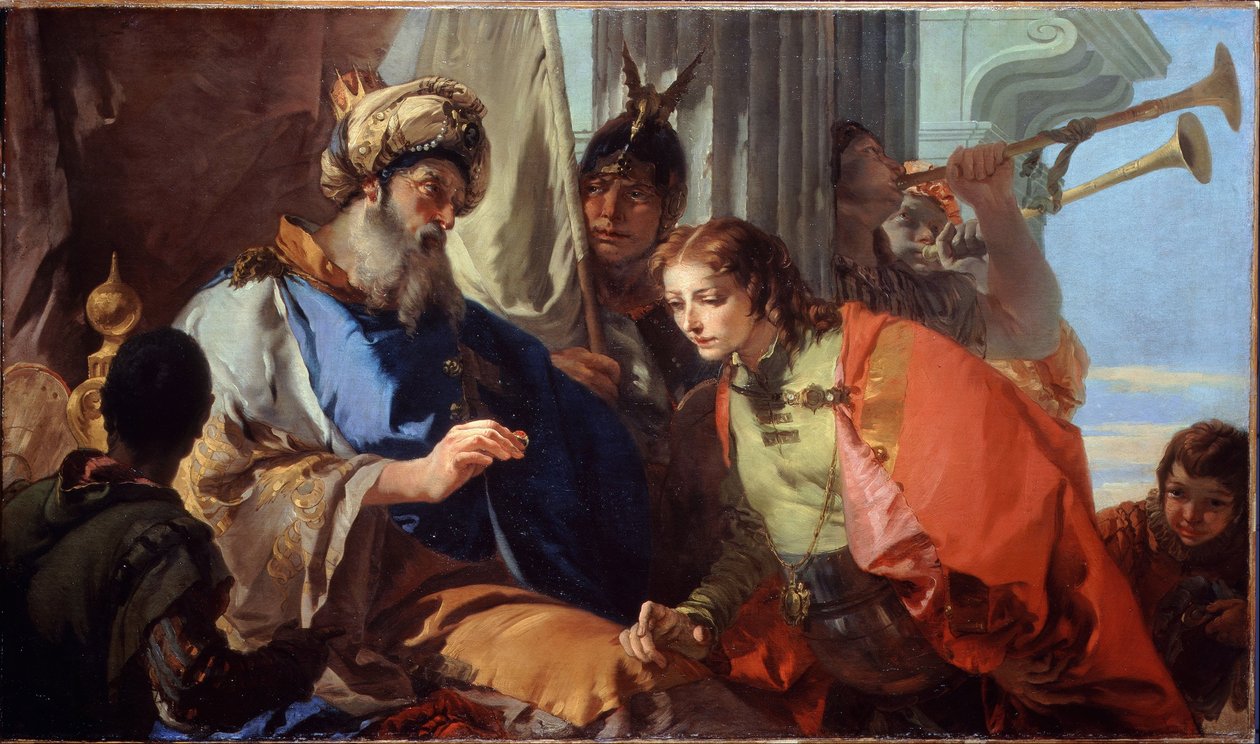 Josef modtager Faraos ring af Giovanni Battista Tiepolo