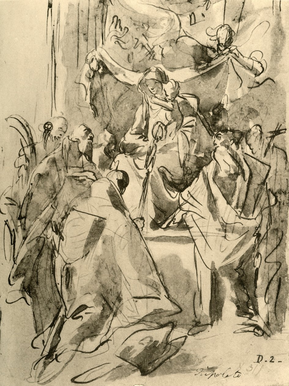 Madonna troner med de hellige, midten af det 18. århundrede, 1928 af Giovanni Battista Tiepolo