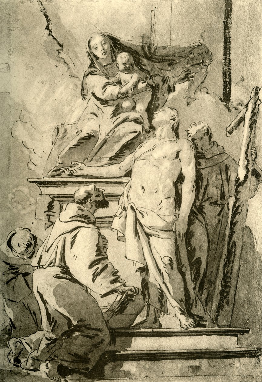 Madonna troner med de hellige, midten af det 18. århundrede, 1928 af Giovanni Battista Tiepolo