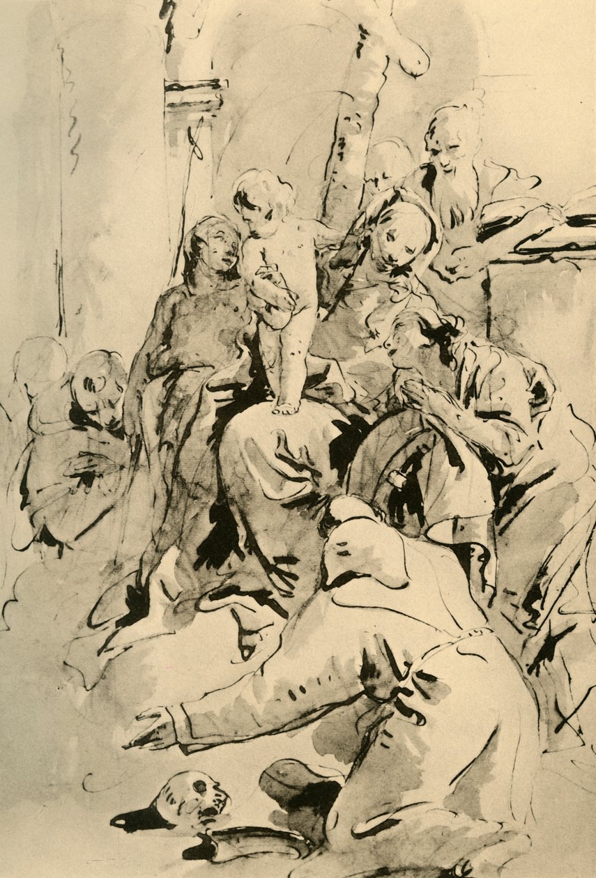 Madonna med hellige, midten af det 18. århundrede, 1928 af Giovanni Battista Tiepolo
