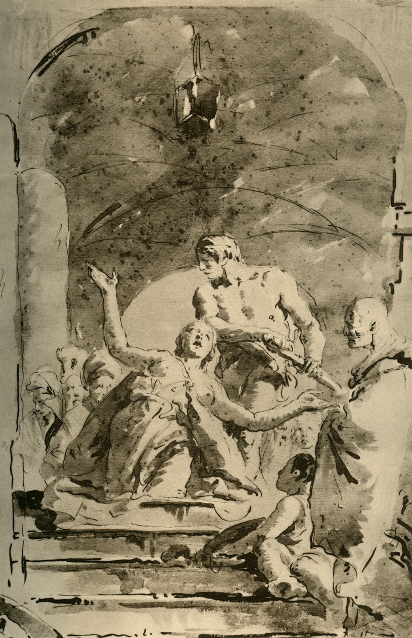 S. Giustinas martyrium, ca. 1730