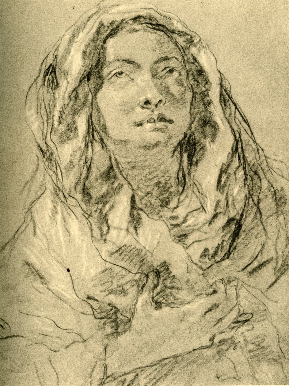 Mater Dolorosa, midten af det 18. århundrede, 1928 af Giovanni Battista Tiepolo
