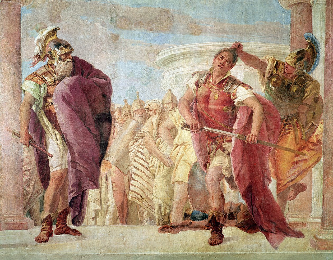Minerva forhindrer Achilles i at dræbe Agamemnon, fra 