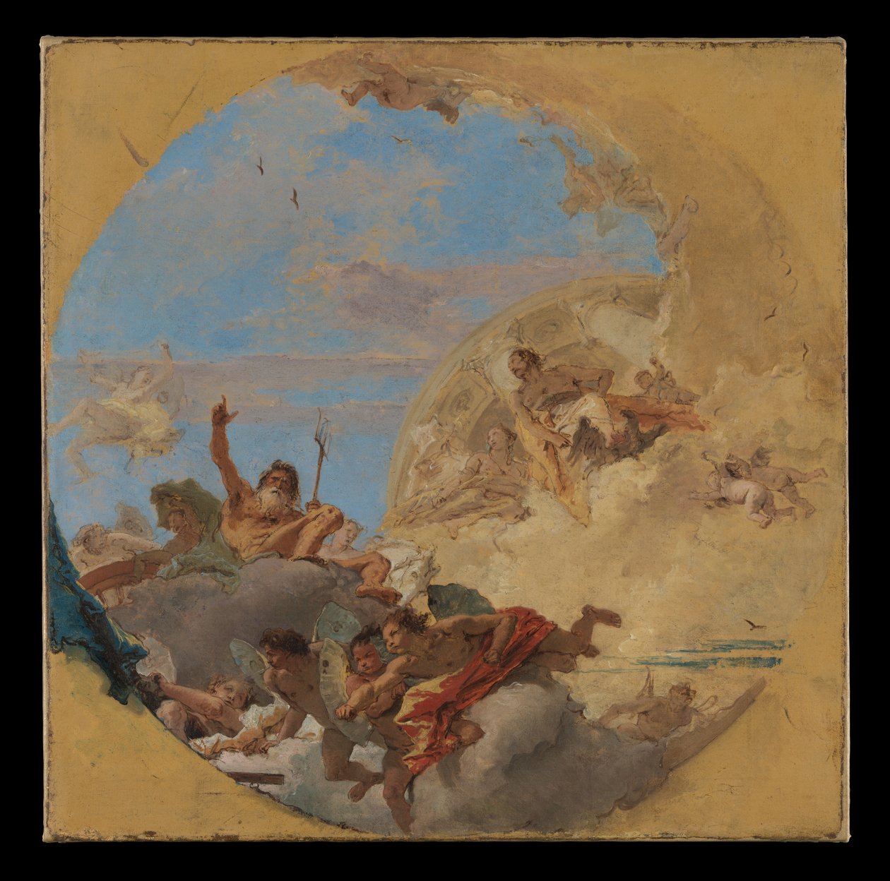 Neptun og vindene af Giovanni Battista Tiepolo