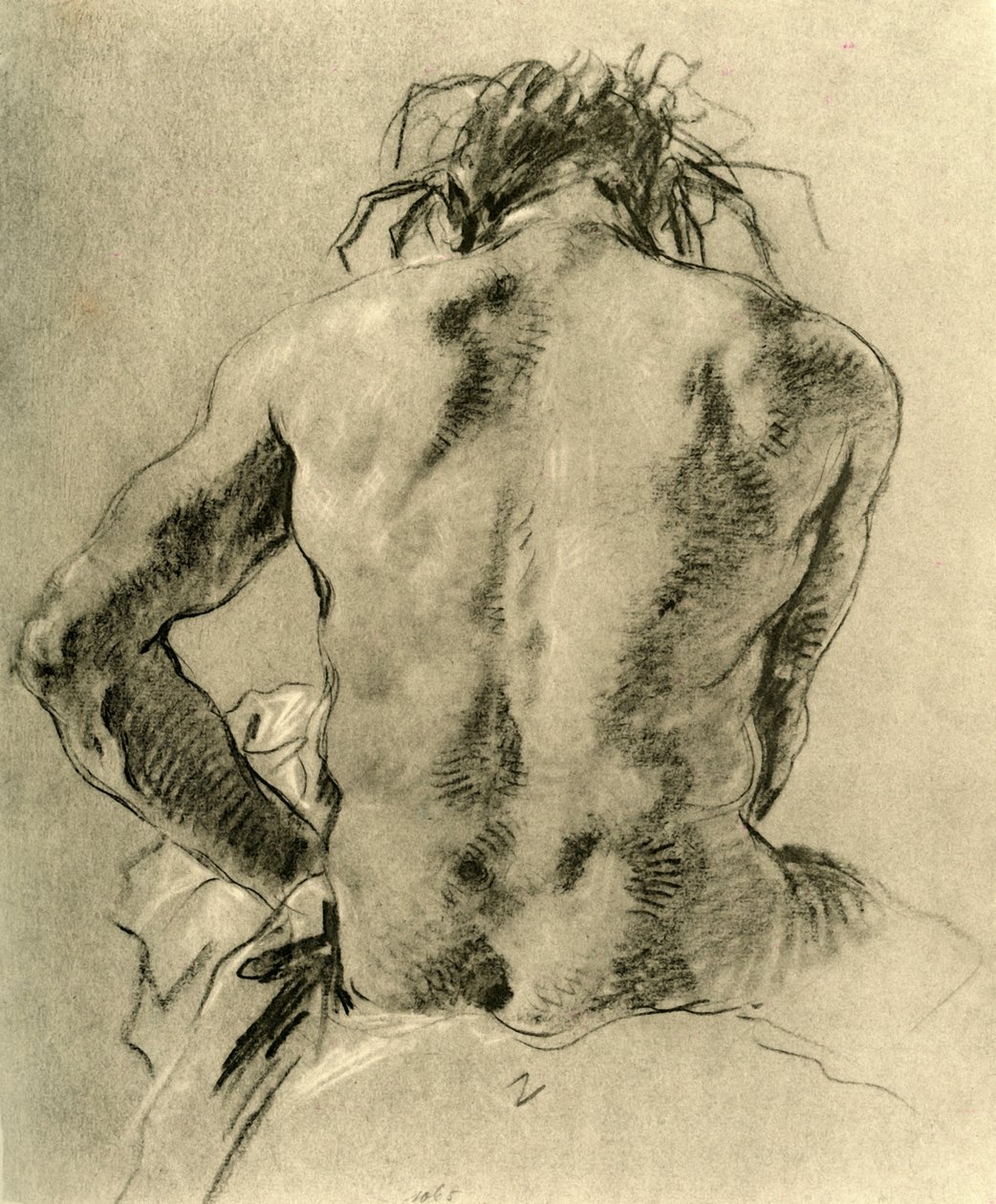 Nøgen ryg, 1751, 1928 af Giovanni Battista Tiepolo