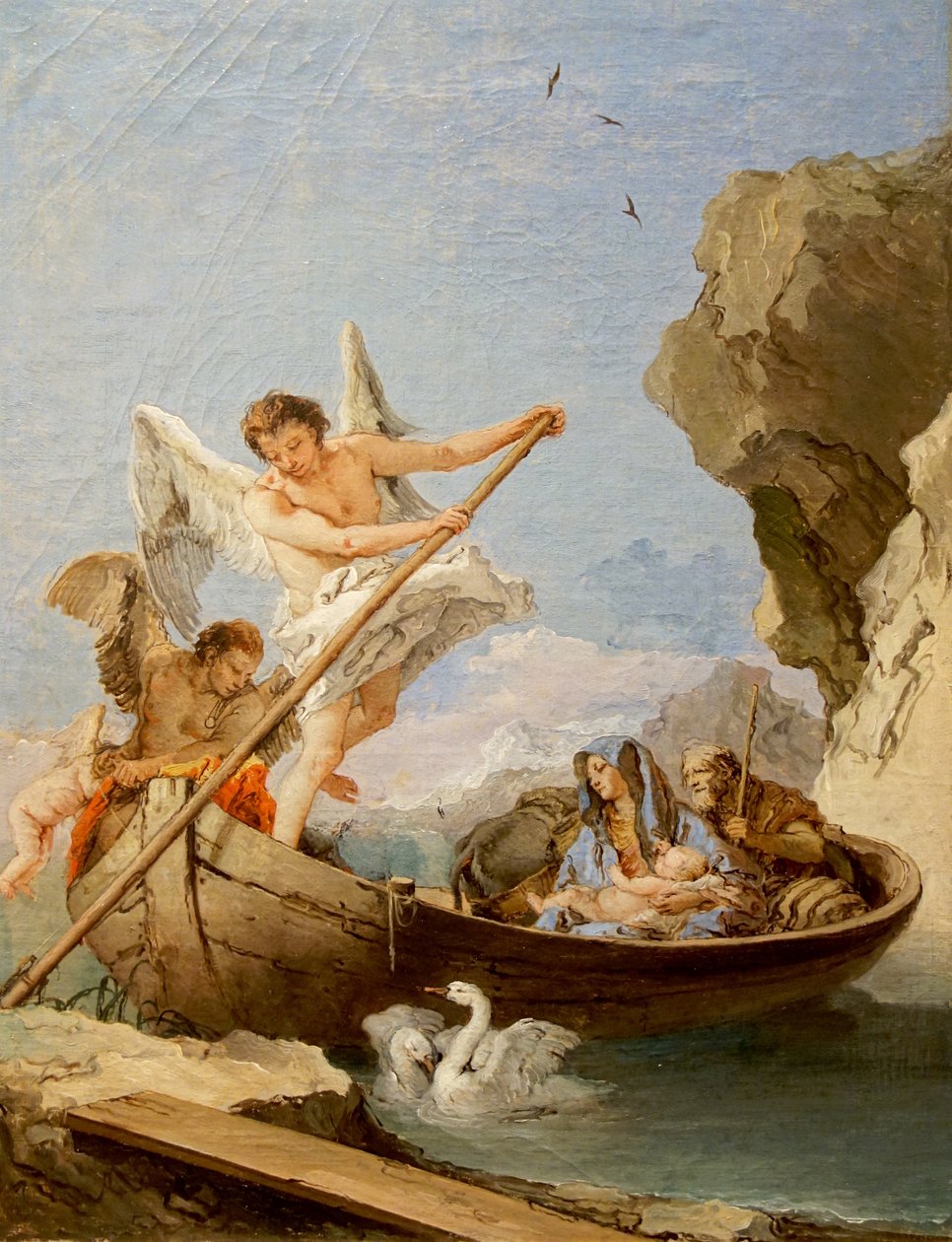 Portugisisk: Flugt til Egypten Flyvning i Egypten af Giovanni Battista Tiepolo
