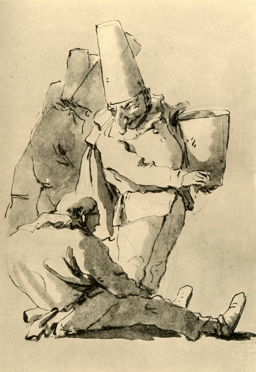 Pulcinelli, midten af det 18. århundrede, 1928 af Giovanni Battista Tiepolo